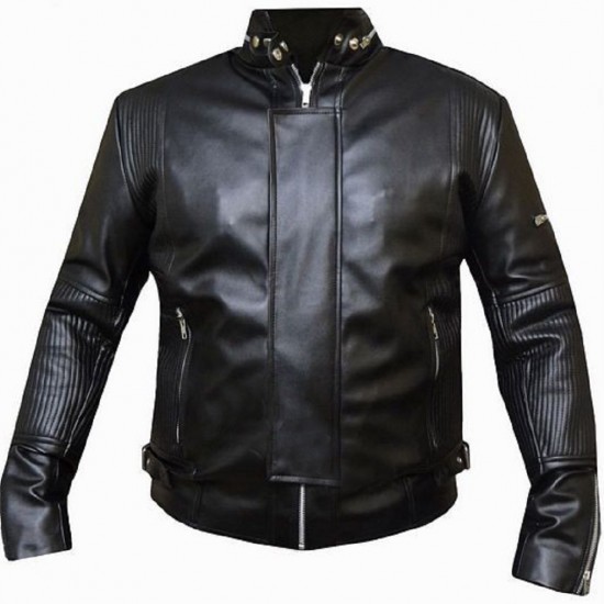 New Mens Daft Punk Leather Jacket Electroma Hero Robot Rivet