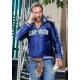 Suicide Squad Captain Boomerang Jai Courtney Blue Varsity Satin Jacket