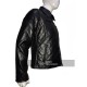 New Mens Quilted Diamond Black Leather Jacket