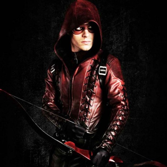 Roy Harper Arrow Season 3 Arsenal Red Hooded Jacket