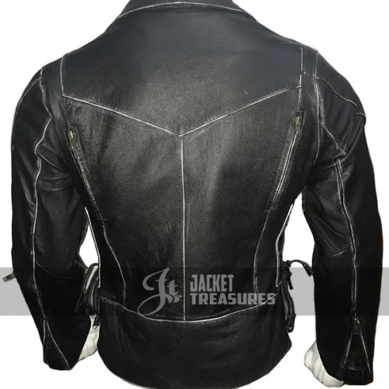 New Mens HD Brando Leather Jacket