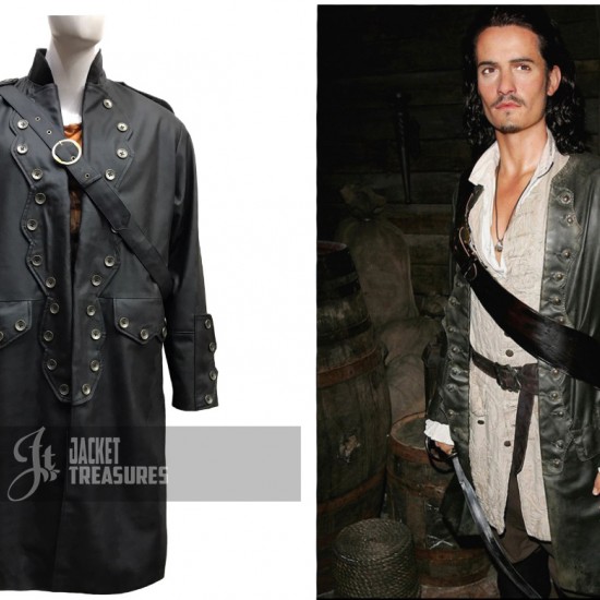 Pirates of the Caribbean 5 Will Turner Leather Coat