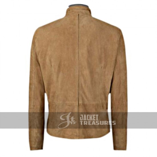 James Bond Brown Suede Daniel Craig Spectre Morocco Blouson Jacket