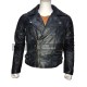 New Men's Classic Diamond Biker Distressed Vintage Leather Jacket