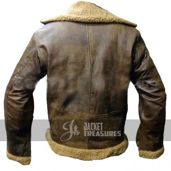 Men's Aviator B3 Vintage Brown Leather Jacket