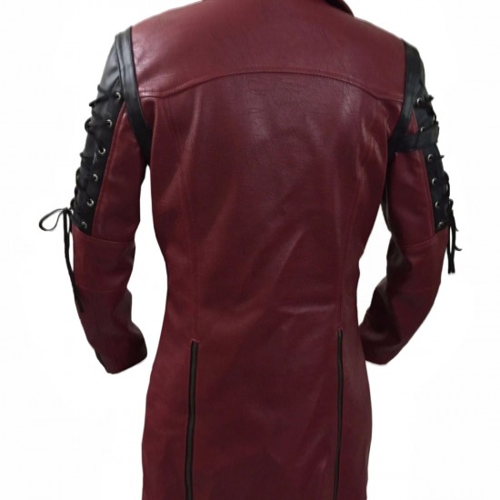 Steampunk Mens Gothic Leather Halloween Trench Coat