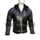 Suicide Squad The Killing Joker Hooded Black Leather Jacket