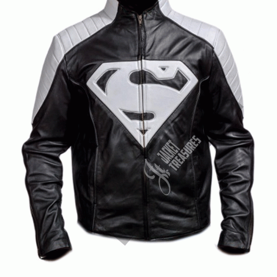 Stylish Superman Black And White Jacket