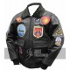 Top Gun Tom Cruise Men Fighter Jet Pilot Leather Jacket