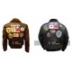 Top Gun Tom Cruise Men Fighter Jet Pilot Leather Jacket