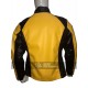 New Men's Leather Jacket Yellow Color Cole Macgrath Infamous 2 Game 