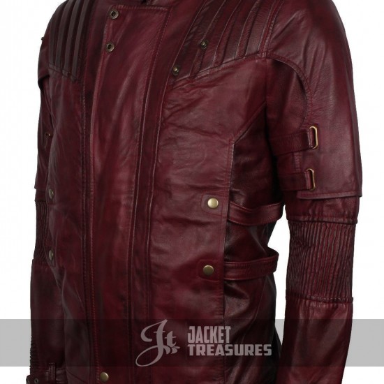 Starlord Guardians of the Galaxy Volume 2 Costume Leather Jacket