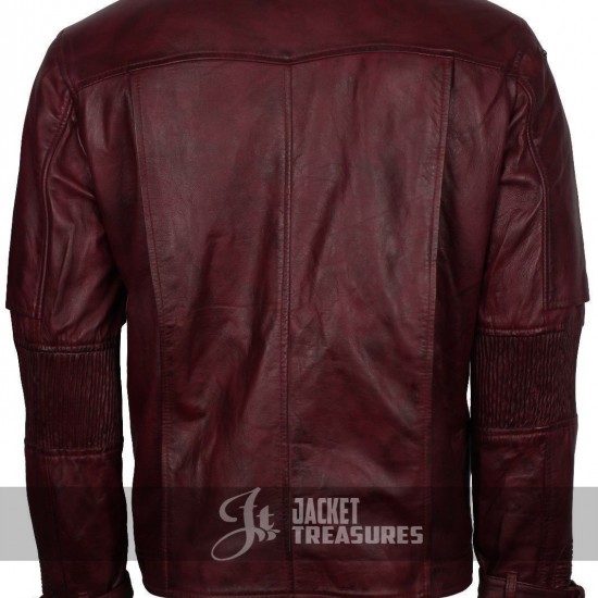 Starlord Guardians of the Galaxy Volume 2 Costume Leather Jacket